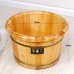 26cm high massage foot barrel solid wood round foot bath barrel - B07CZCJGTX